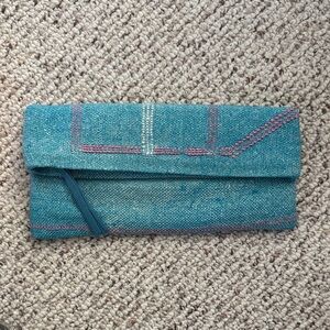 Mersea Blue Clutch